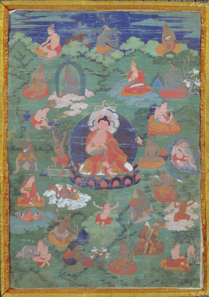 图片[1]-India’s great achiever, Dragon Tree Thangka-China Archive